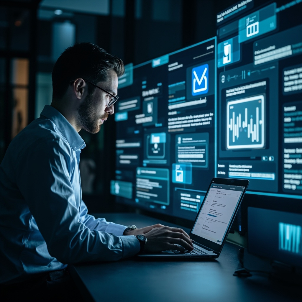 AI email management system organizing inbox