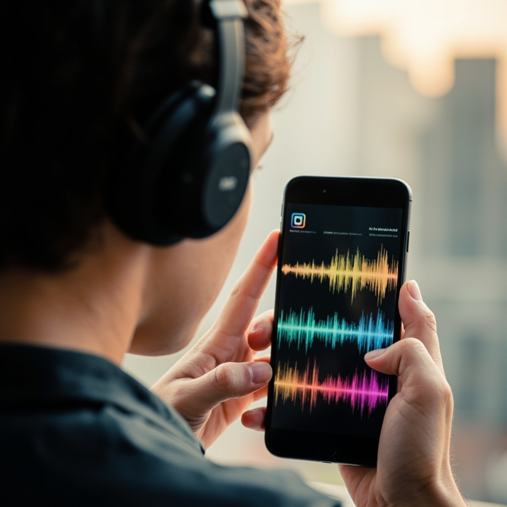 AI music generation on mobile device