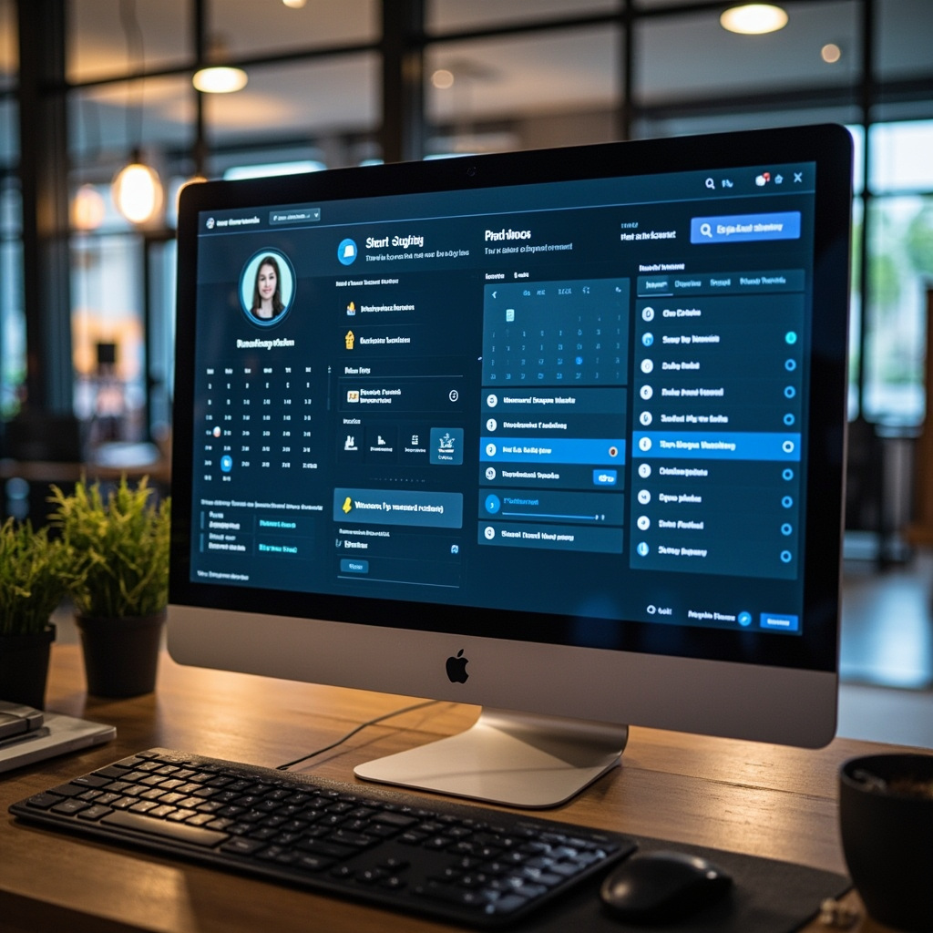 Desktop AI productivity workspace