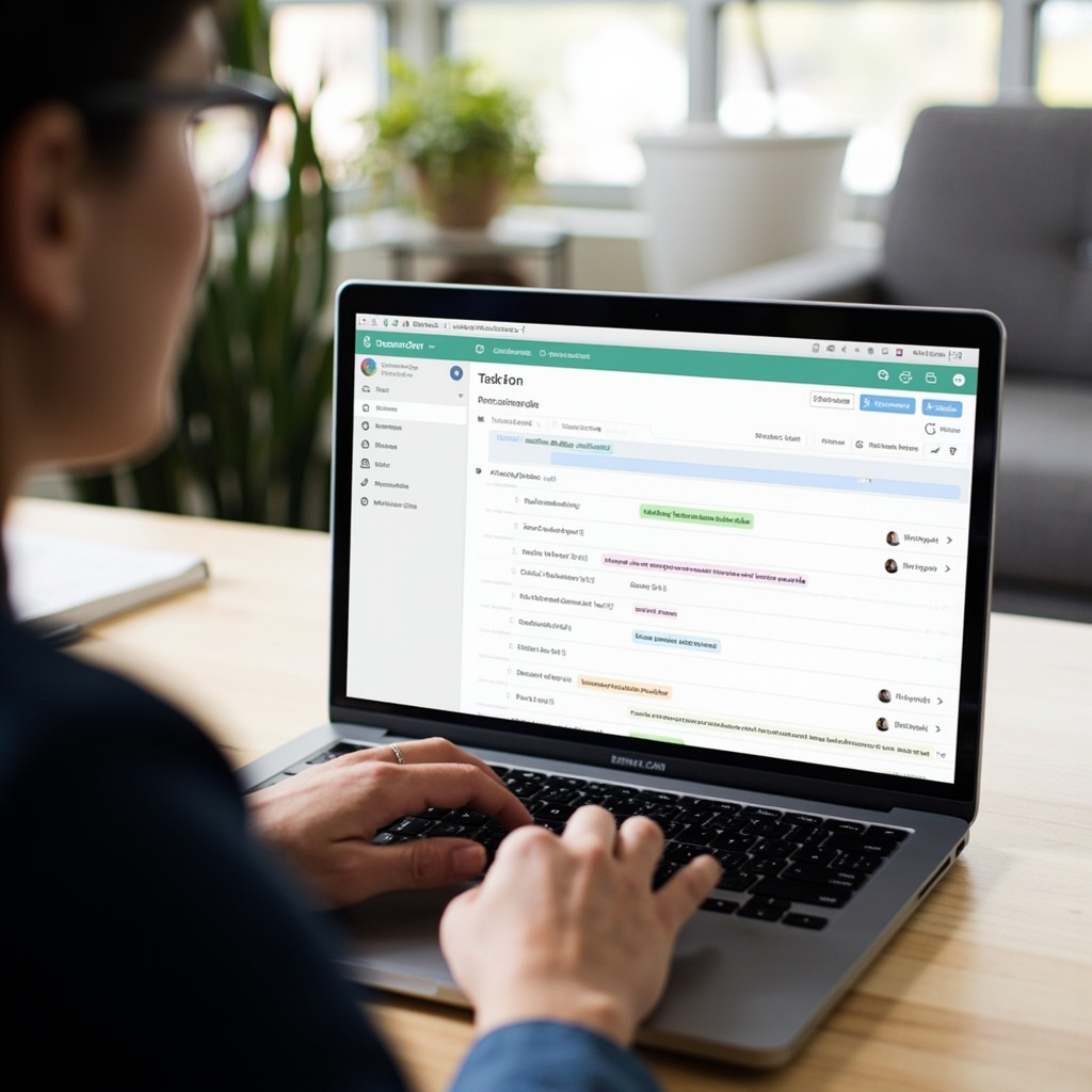 Person using ChatGPT Tasks interface