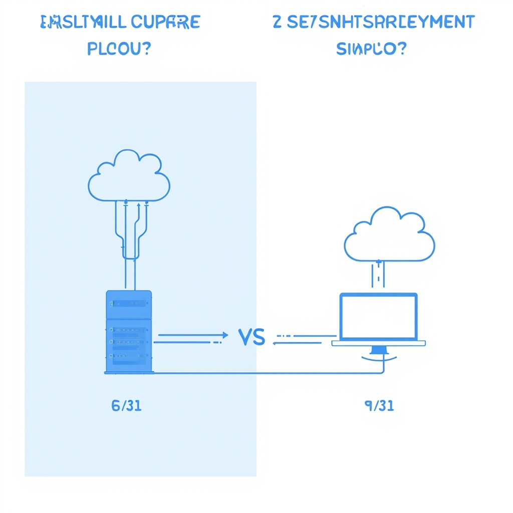 Comparison between traditional server setup and DuClaw instant deployment