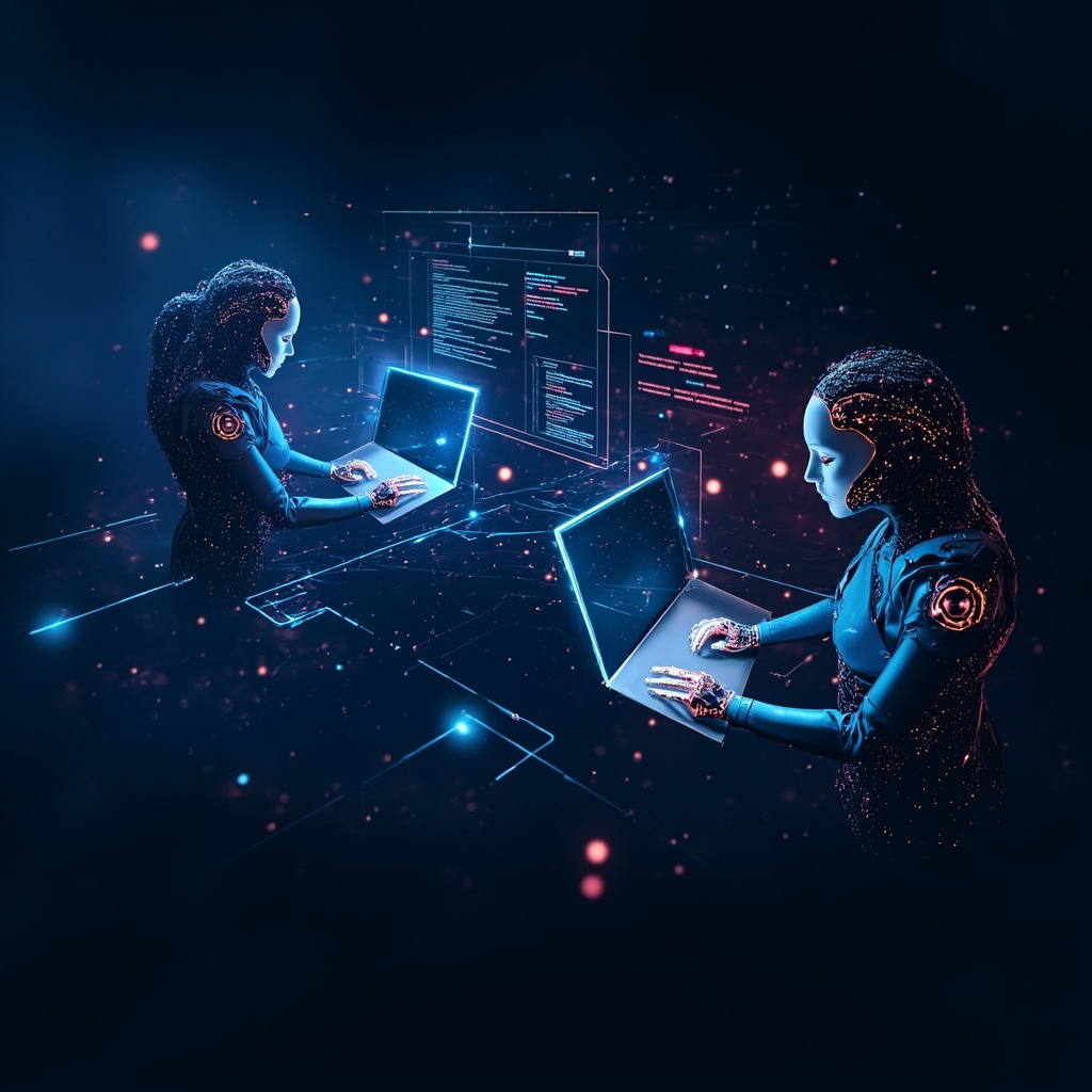 Multiple AI agents working in parallel