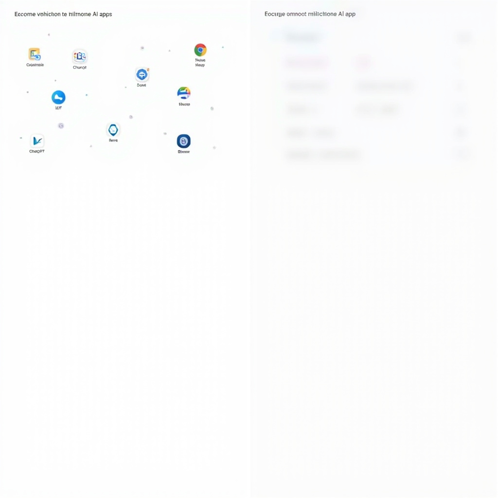 Comparison of scattered AI apps versus unified super app interface
