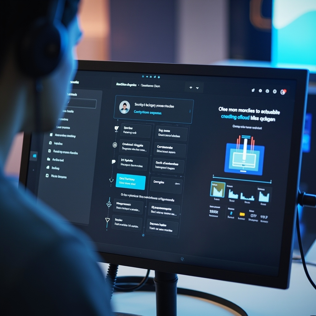 AI assistant interface showing creative workflow automation