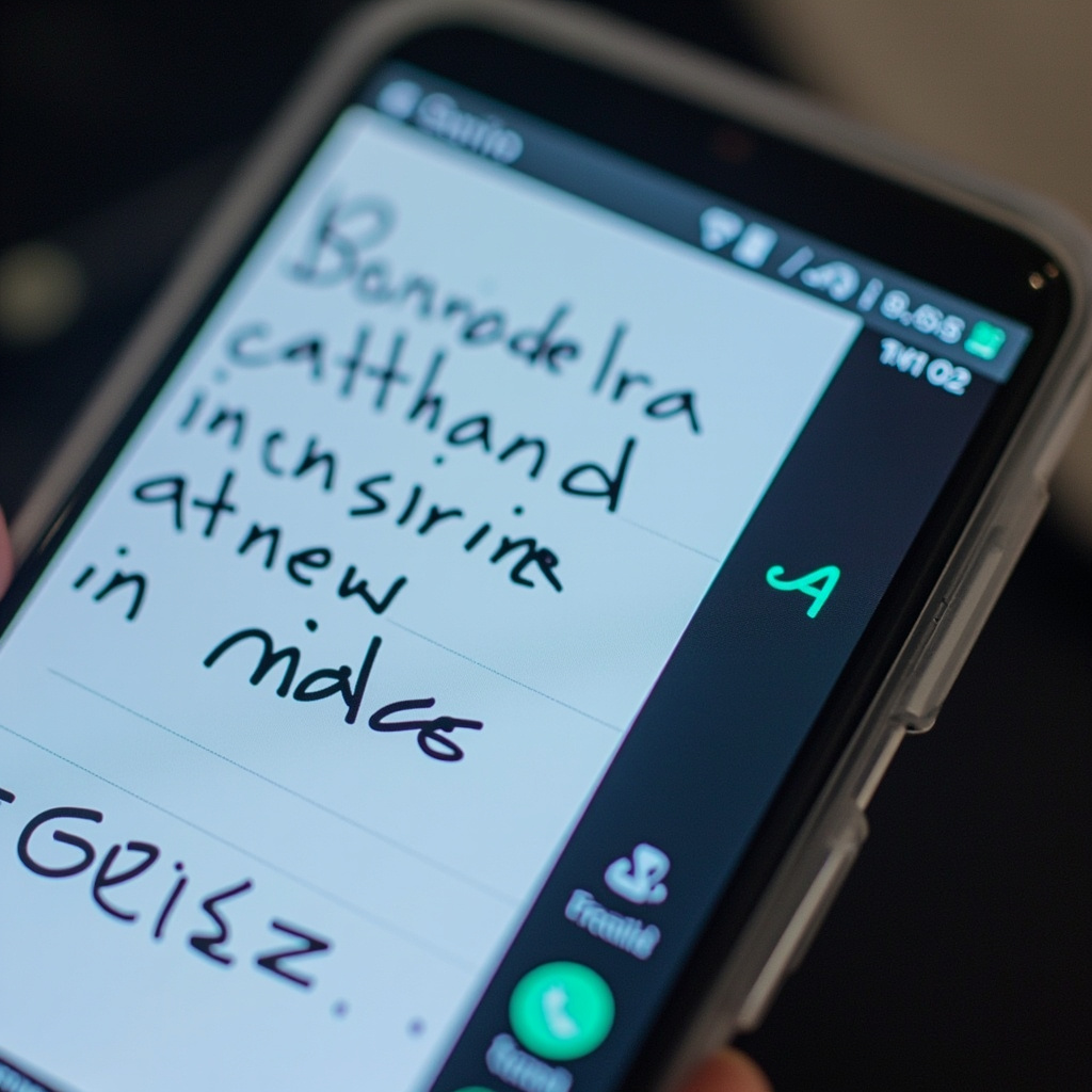 AI handwriting recognition app interface
