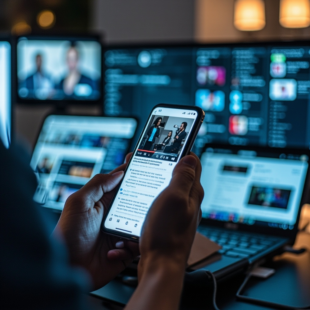AI analyzing multimedia content on multiple devices