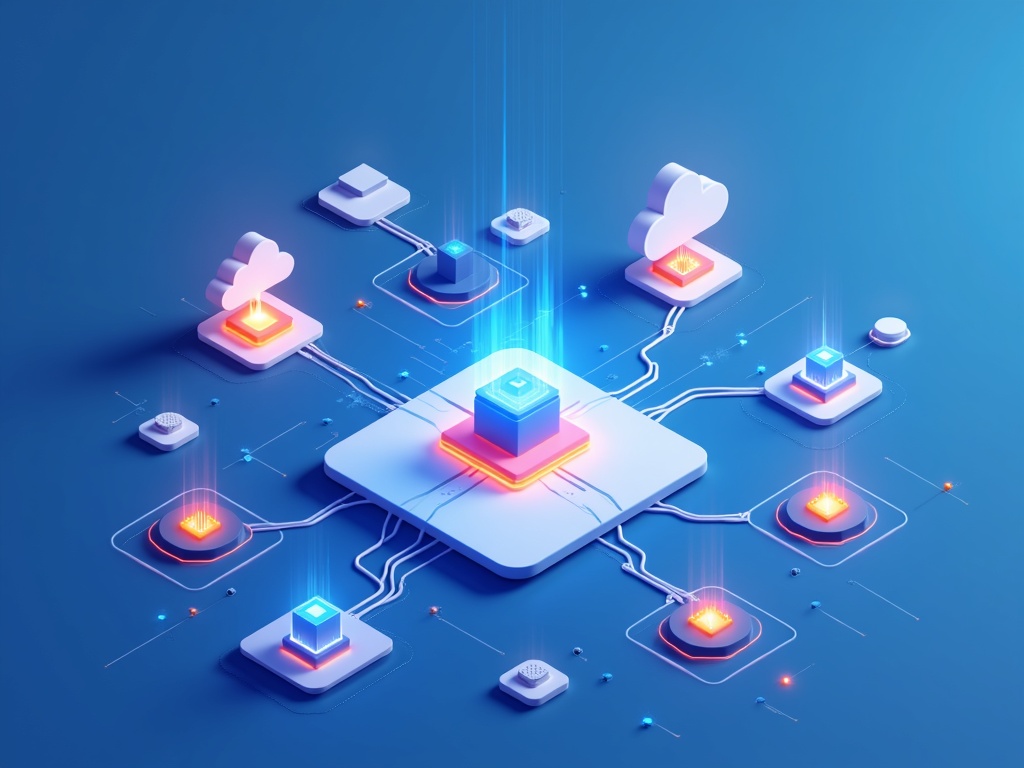 A central agent hub connecting to multiple interchangeable AI model icons