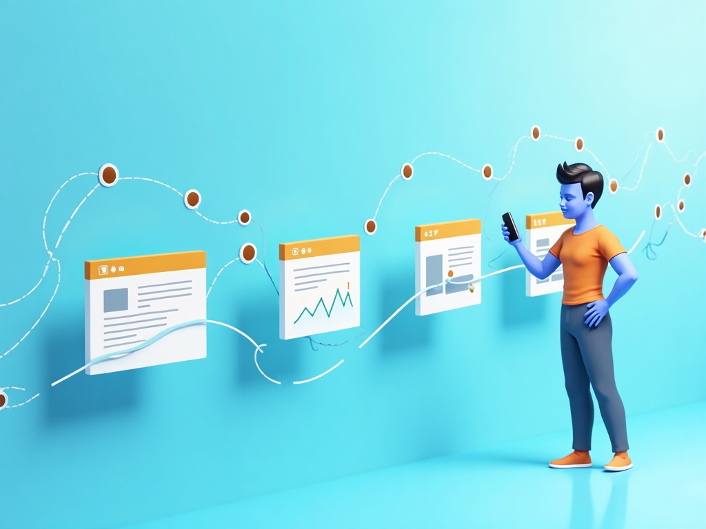 An AI agent completing a multi-step task across several connected browser tabs
