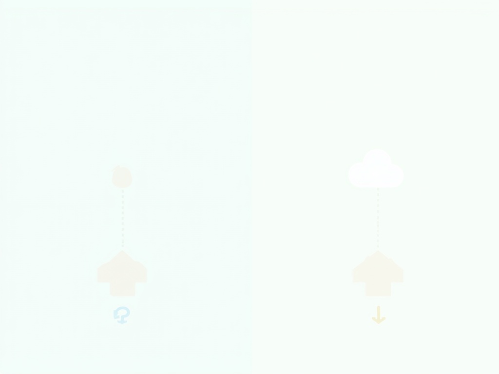 Diagram contrasting a long cloud round-trip with a short on-device processing loop