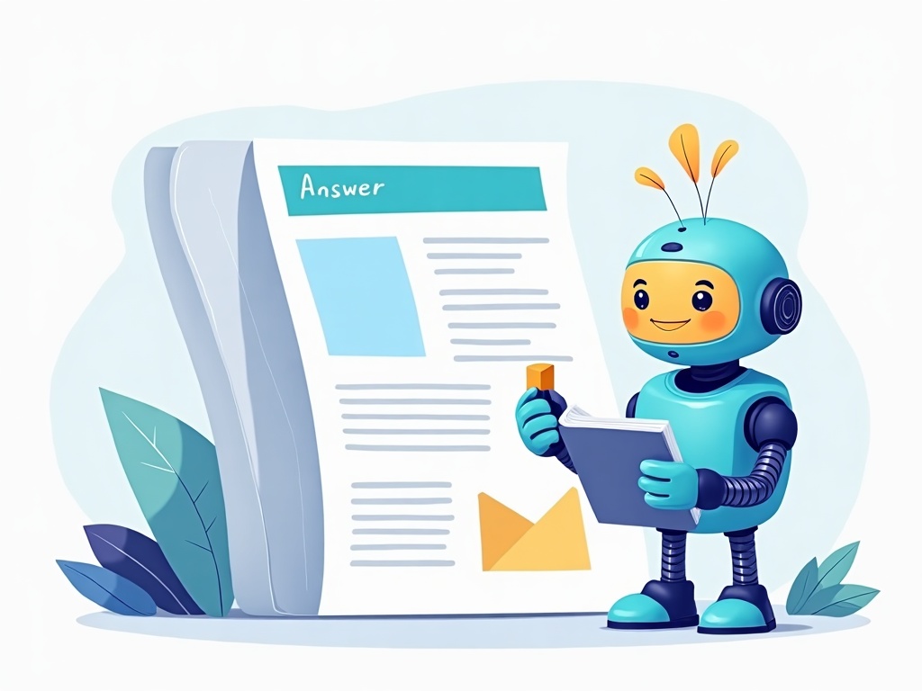 A robot easily lifting a clean, bounded block of content from a well-structured page to quote it