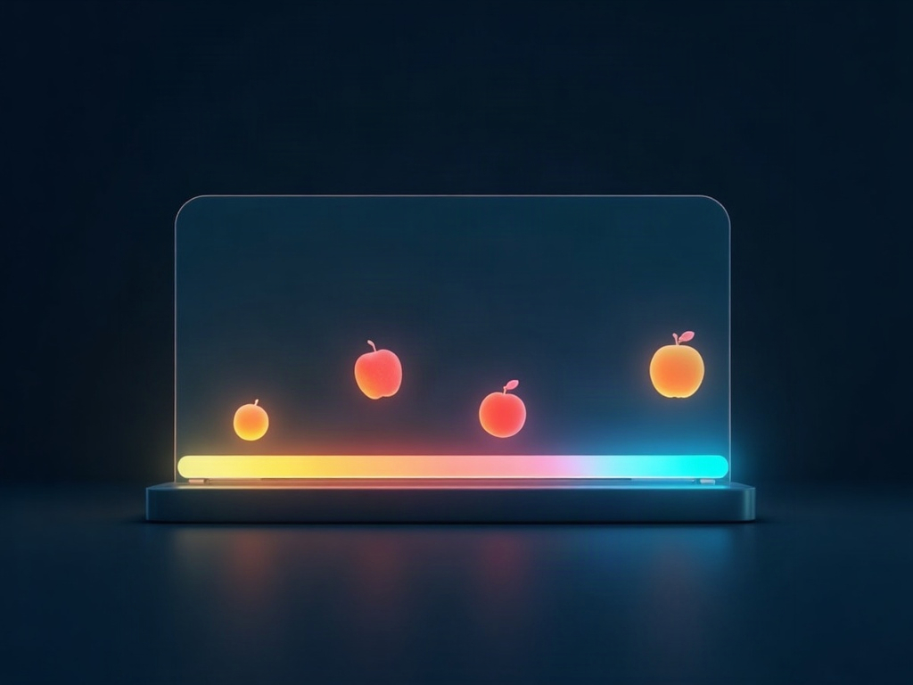 An interactive pH scale visual with abstract fruit icons plotted along a gradient