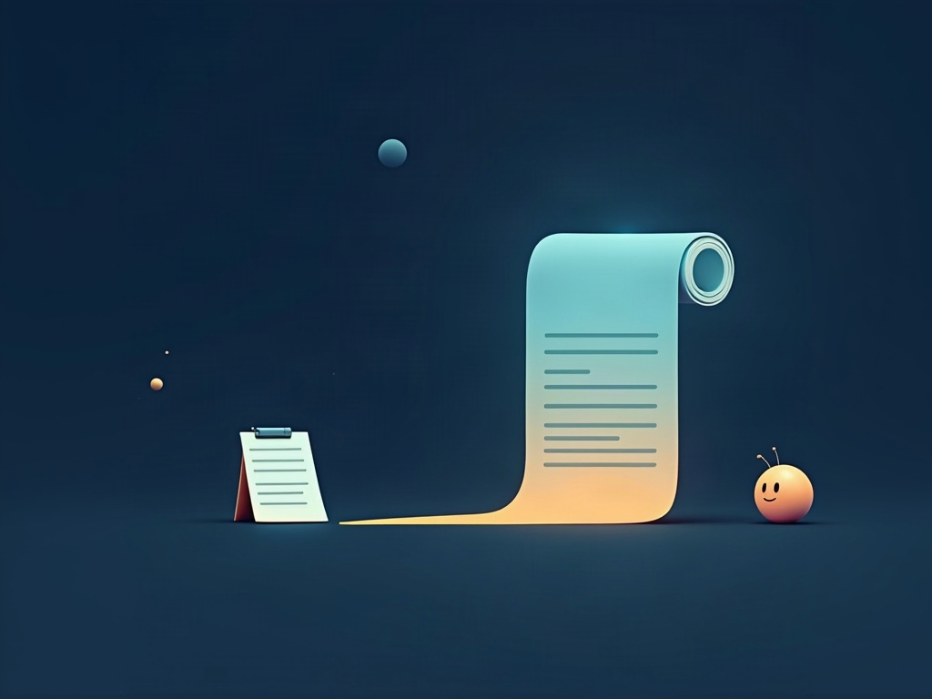 An AI reading from a vastly longer document to represent a huge context window