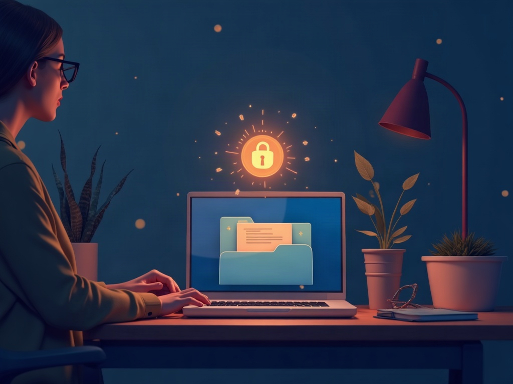 A person pointing a private AI assistant at their own folder of documents