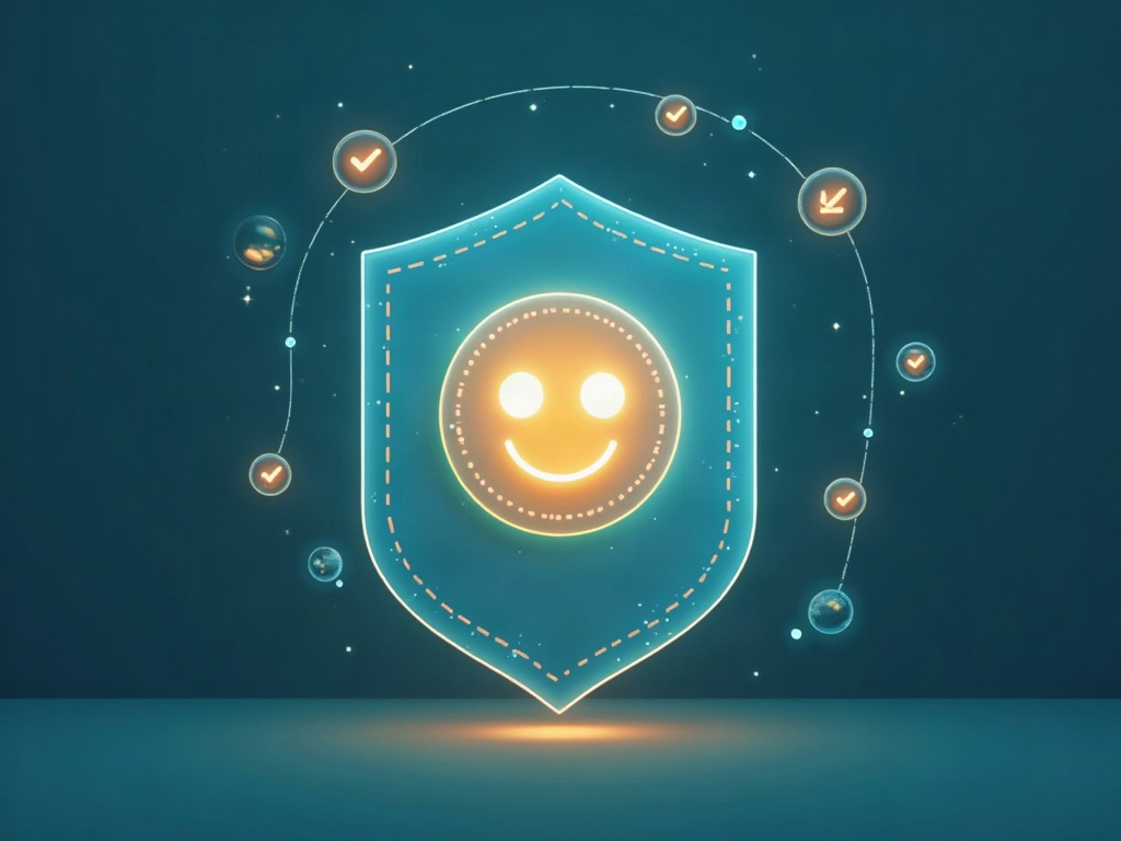 An AI model behind a protective shield representing new safety controls