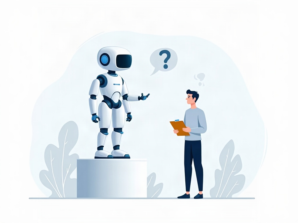 A human checking the AI judge itself, illustrating who judges the judge
