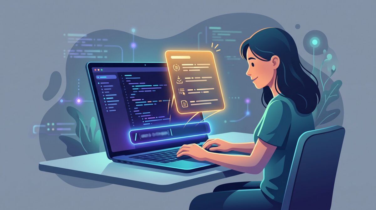 A person running a saved skill by typing a slash command into Gemini