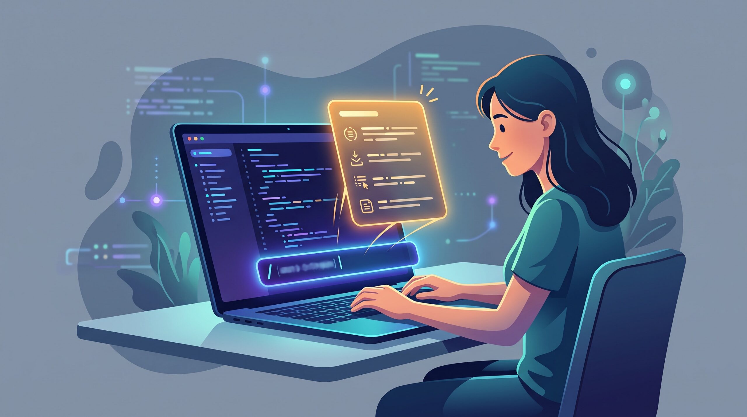 A person running a saved skill by typing a slash command into Gemini