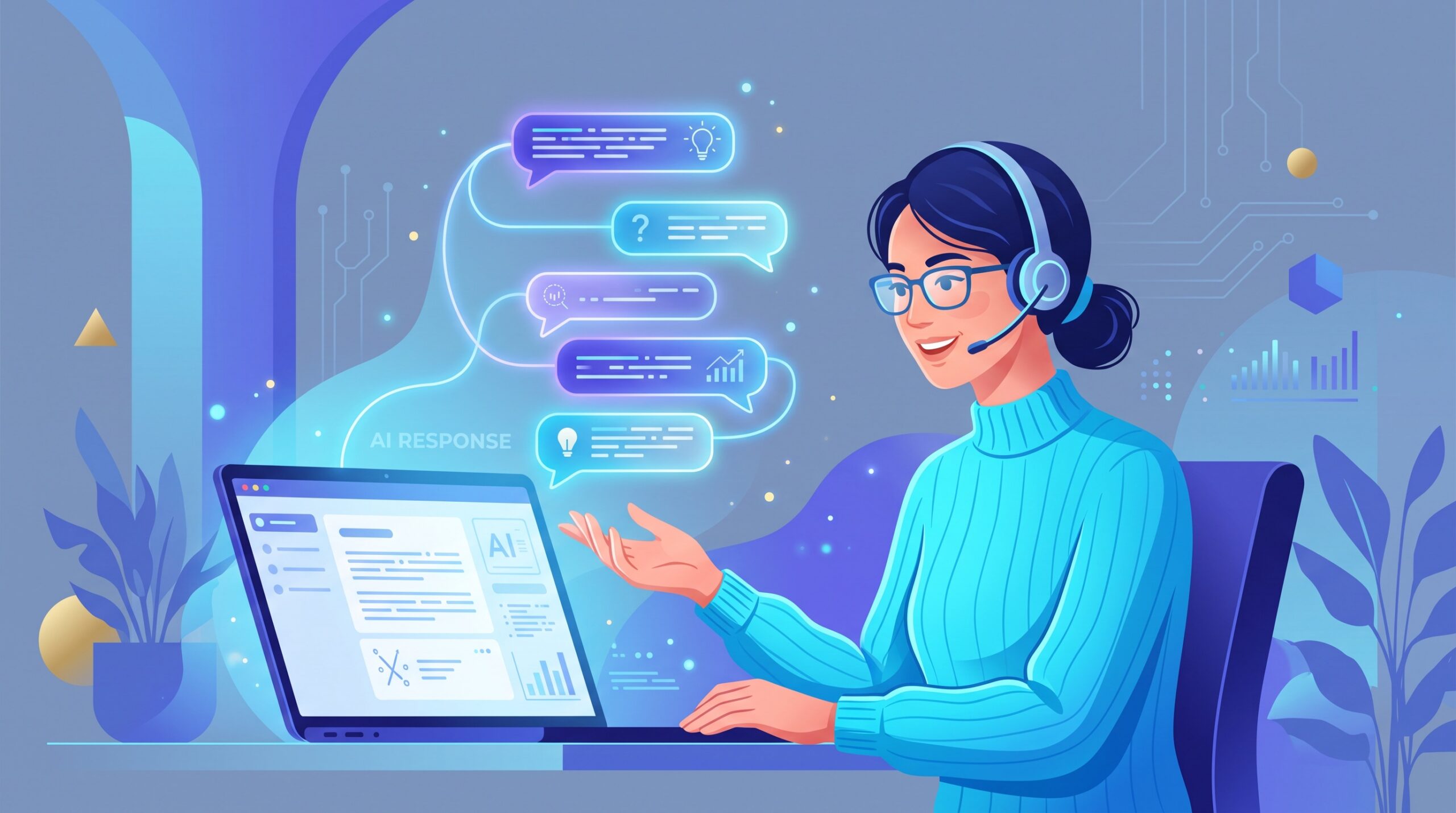 A person refining an AI answer by asking a follow-up question